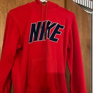 Red Nike hoodie // Size Medium